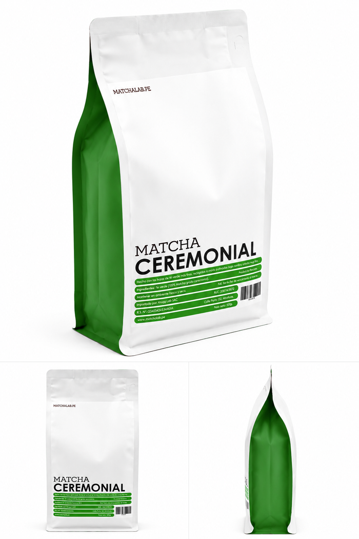 Formato profesional de matcha de 500 gramos